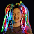 Rainbow Light Up LED Dread Lock